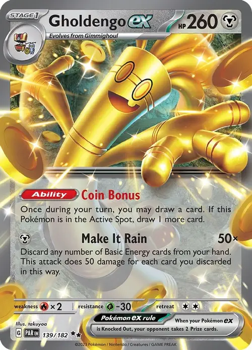 Gholdengo ex - 139/182 card art