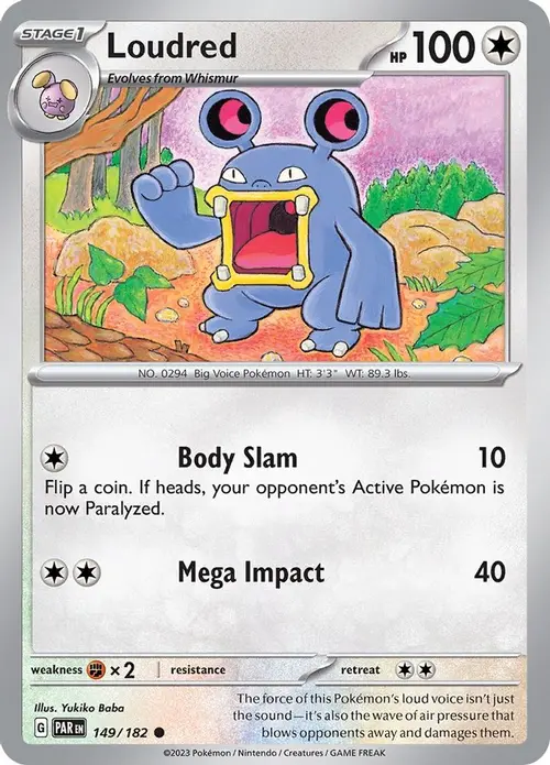 Loudred card art