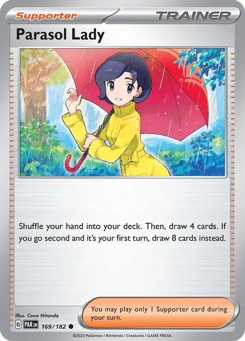 Parasol Lady card art