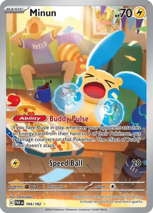 Minun - 194/182 card art