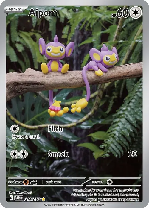 Aipom - 211/182 card art