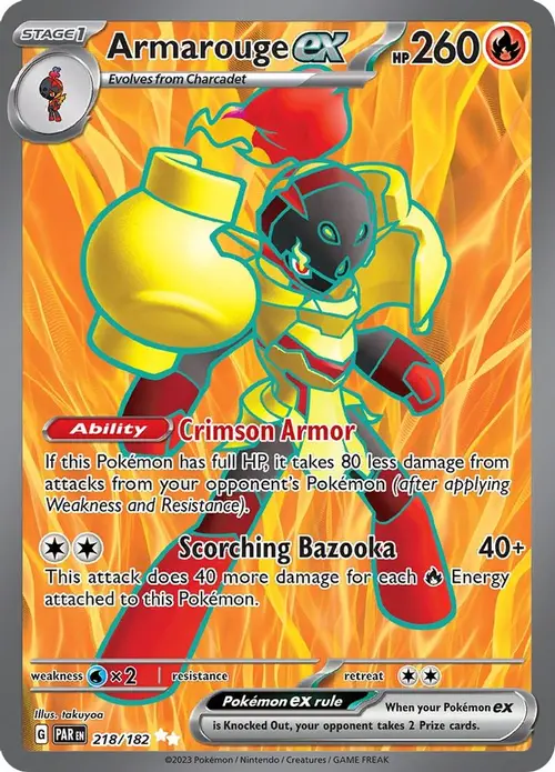 Armarouge ex - 218/182 card art