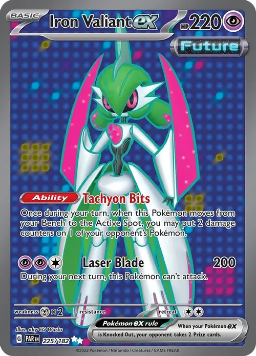 Iron Valiant ex - 225/182 card art