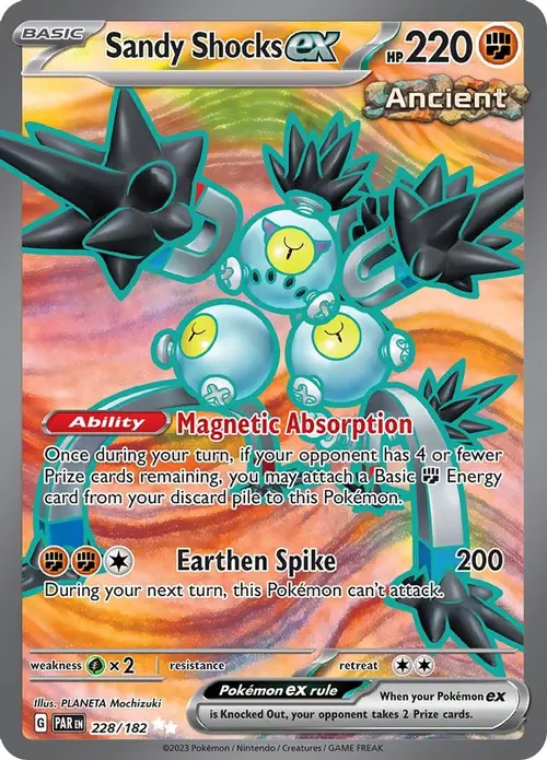 Sandy Shocks ex - 228/182 card art
