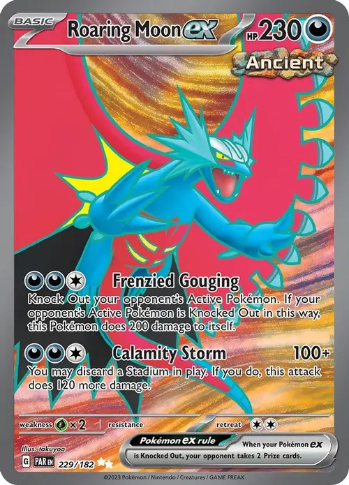 Roaring Moon ex - 229/182 card art
