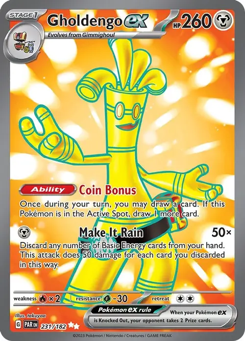 Gholdengo ex - 231/182 card art