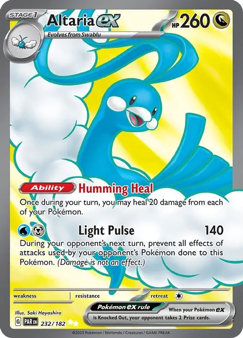 Altaria ex - 232/182 card art