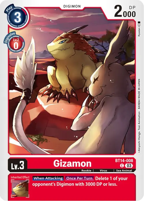 Gizamon card art