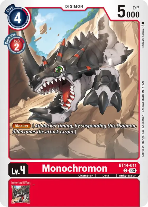 Monochromon card art