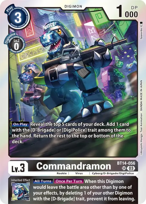 Commandramon card art