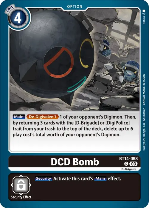 DCD Bomb card art