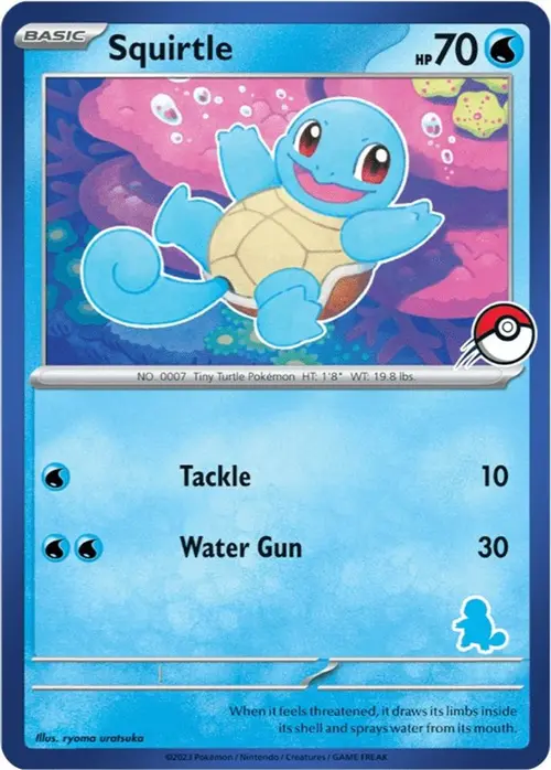 Squirtle (Blue Border) card art