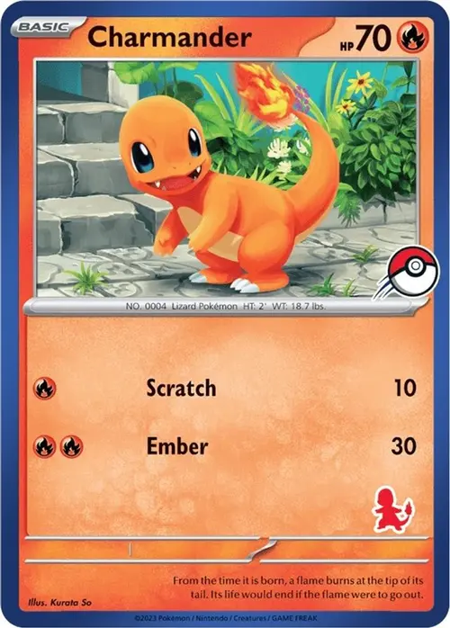 Charmander (Blue Border) card art