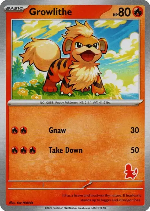 Growlithe card art