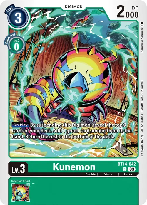 Kunemon card art