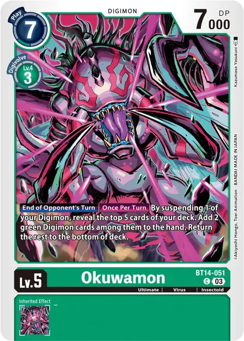 Okuwamon card art
