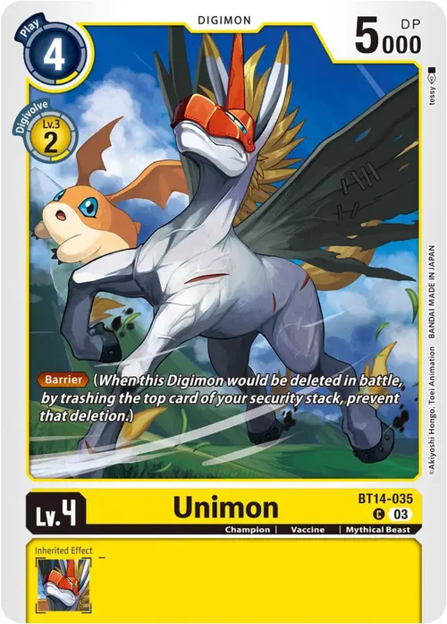 Unimon card art
