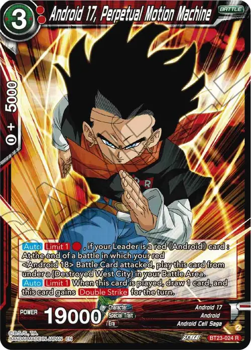 Android 17, Perpetual Motion Machine card art