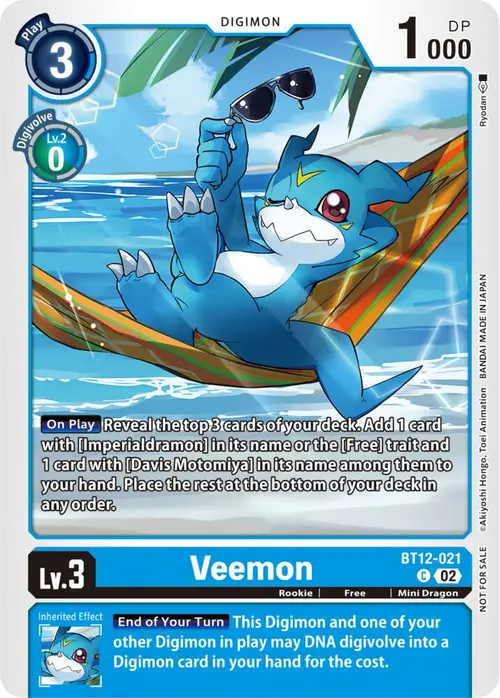 Veemon (NYCC 2023 Demo Deck) card art