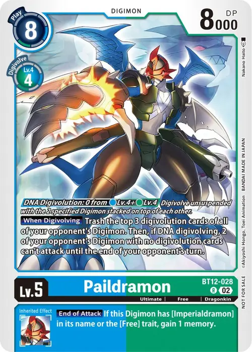 Paildramon (NYCC 2023 Demo Deck) card art