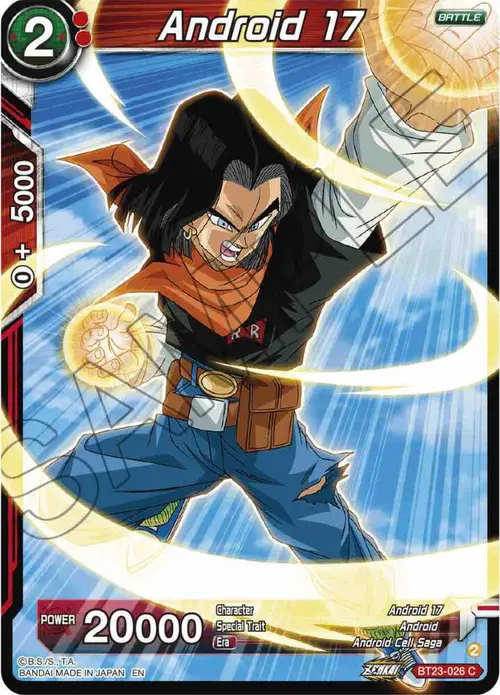 Android 17 card art