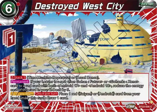 Destroyed West City card art