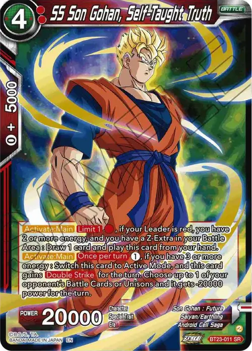 SS Son Gohan, Self-Taught Truth card art