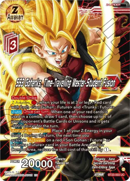 SS3 Gohanks, Time-Traveling Master-Student Fusion card art