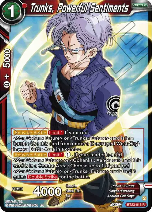 Trunks, Powerful Sentiments card art