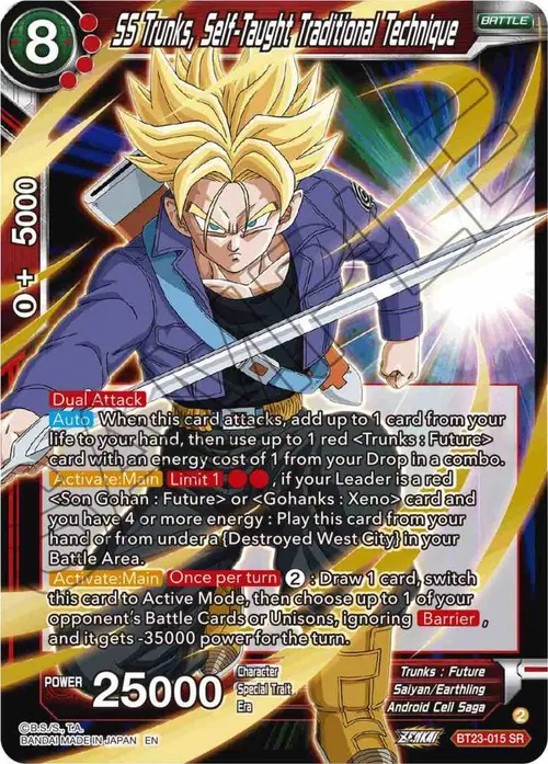 SS Trunks, Self-Taught Traditional Technique card art