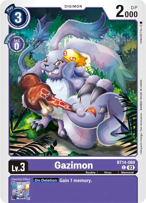 Gazimon card art