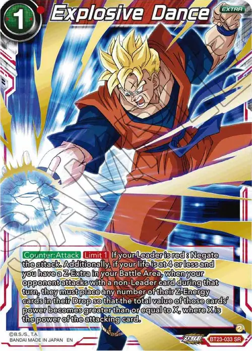 Explosive Dance card art