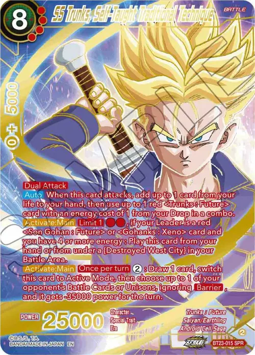 SS Trunks, Self-Taught Traditional Technique (SPR) card art