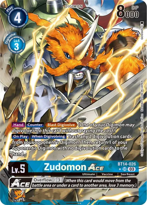 Zudomon ACE (Alternate Art) card art