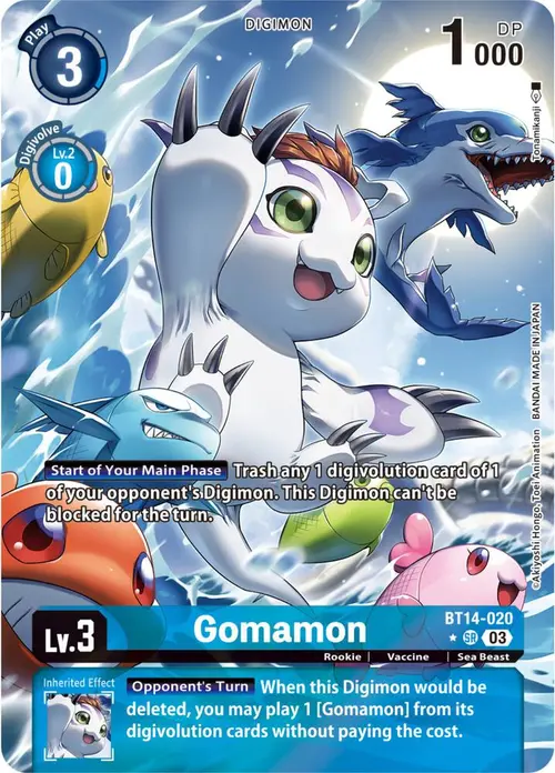 Gomamon (Alternate Art) card art