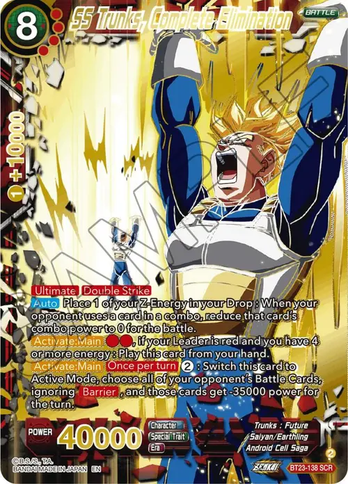 SS Trunks, Complete Elimination card art