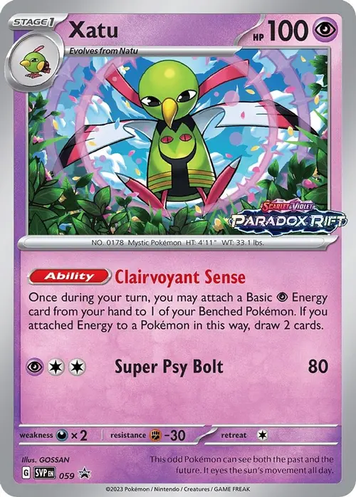 Xatu - 059 (Prerelease) card art