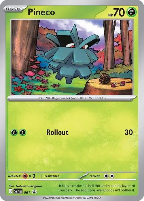 Pineco - 061 card art