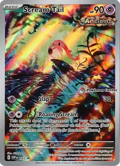 Scream Tail - 065 (Pokemon Center Exclusive) card art