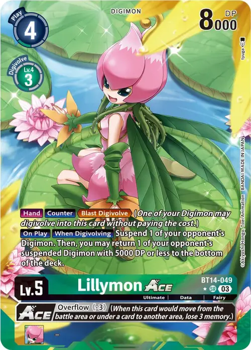 Lillymon ACE (Alternate Art) card art