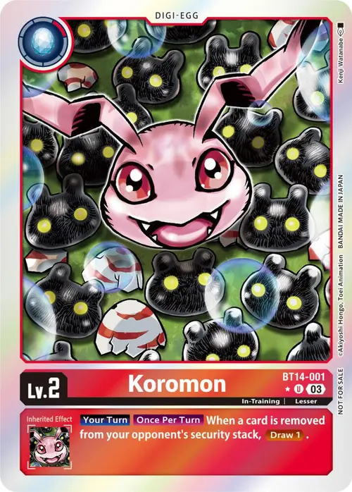 Koromon (Blast Ace Box Promotion Pack) card art
