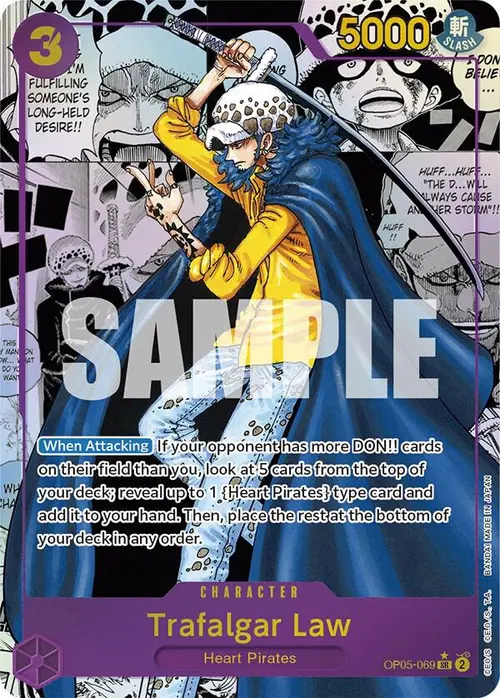 Trafalgar Law (069) (Alternate Art) (Manga) card art