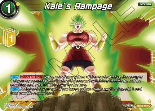 Kale's Rampage card art