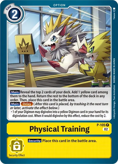 Physical Training (Blast Ace Box Topper) card art
