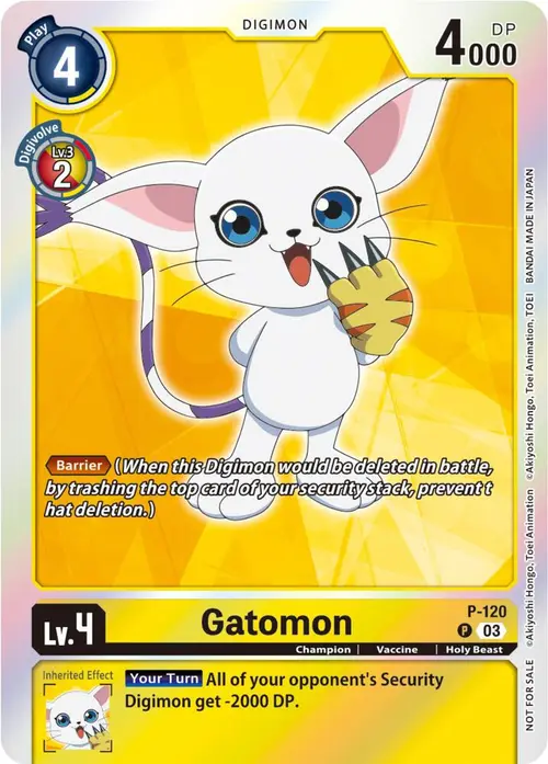 Gatomon - P-120 (Tamer Party Pack -The Beginning- Ver. 2.0) card art