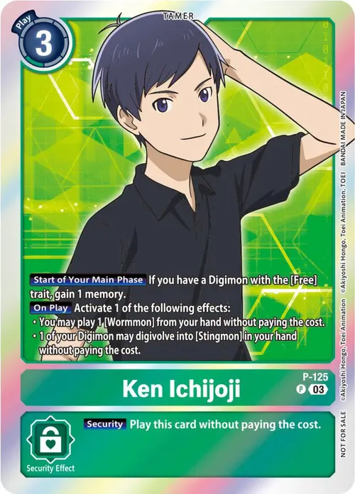 Ken Ichijoji - P-125 (Tamer Party Pack -The Beginning- Ver. 2.0) card art