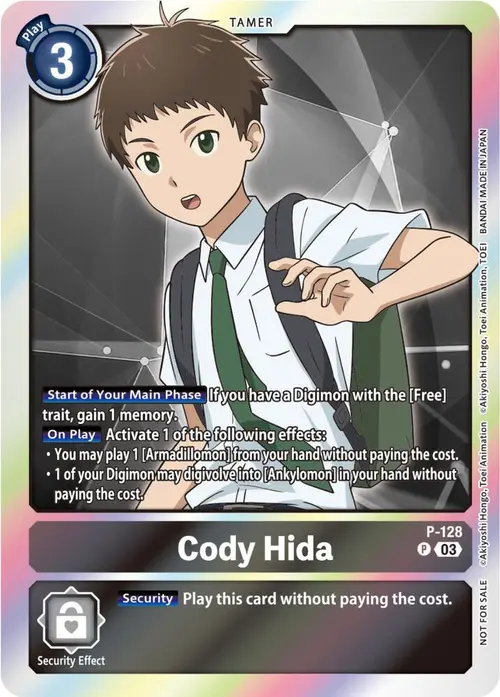 Cody Hida - P-128 (Tamer Party Pack -The Beginning- Ver. 2.0) card art