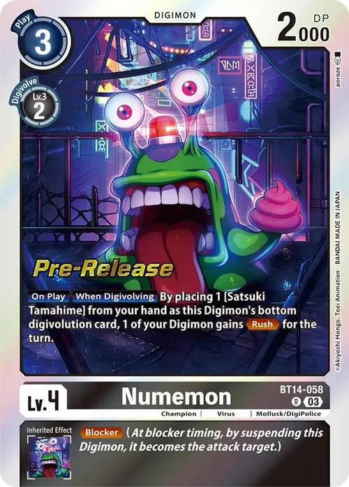 Numemon card art