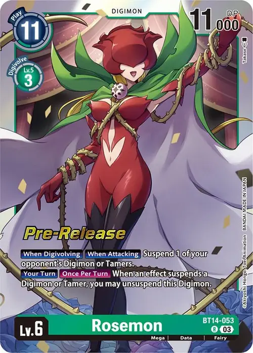 Rosemon card art