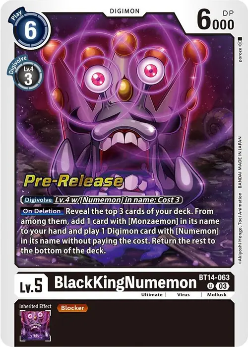 BlackKingNumemon card art